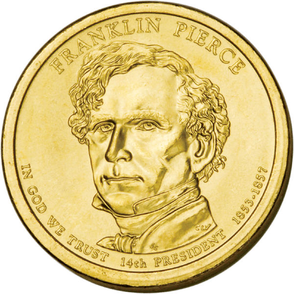 2010 Franklin Pierce Presidential dollar design