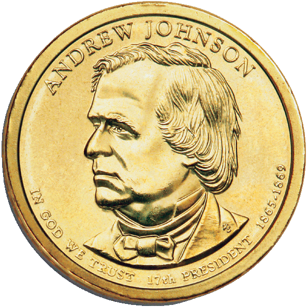 2011 Andrew Johnson Presidential dollar design
