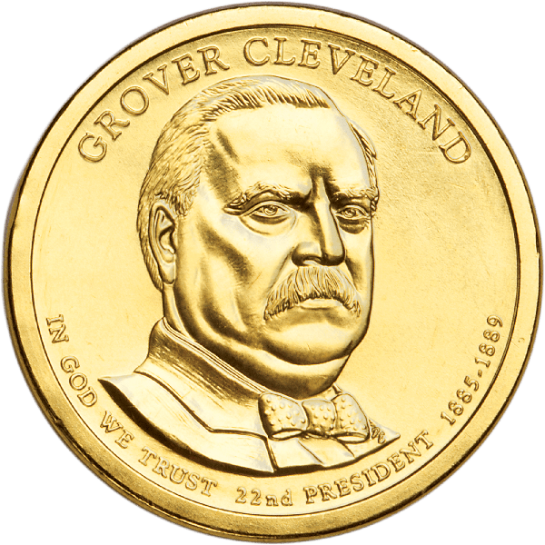 2012 Grover Cleveland Presidential dollar design