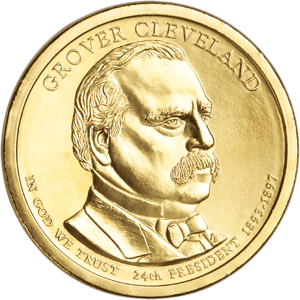 2012 Grover Cleveland Presidential dollar design