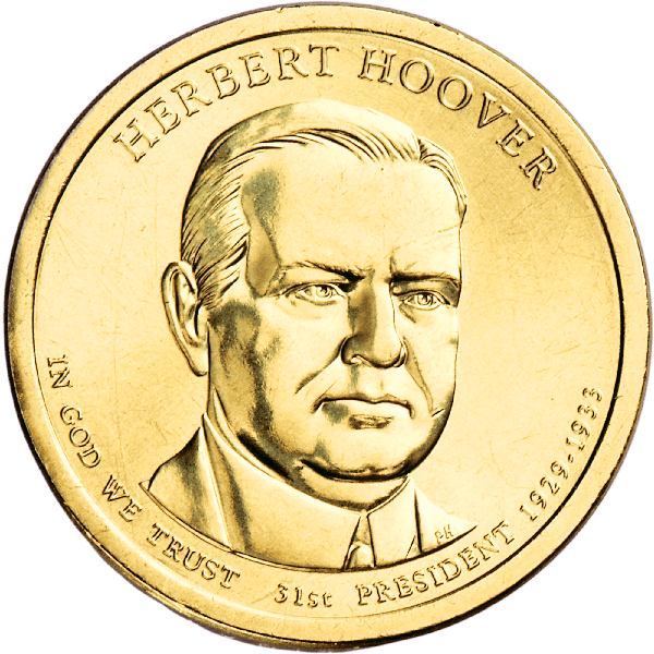 2014 Herbert Hoover Presidential dollar design
