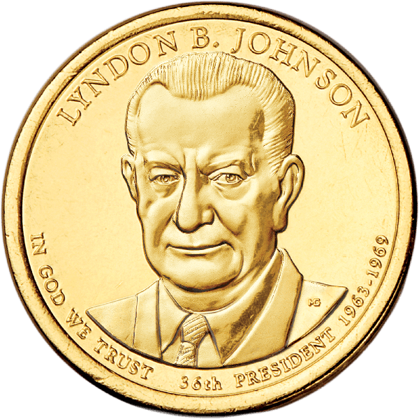 2015 Lyndon B. Johnson Presidential dollar design