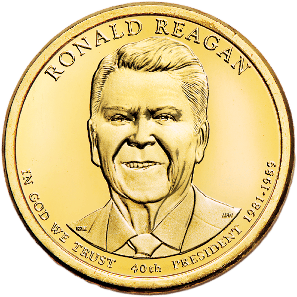 2016 Ronald Reagan Presidential dollar design