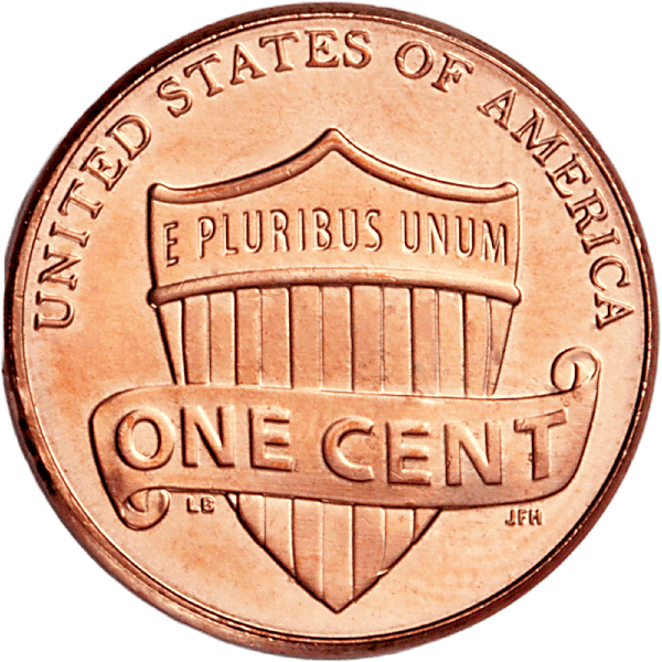 Lincoln Head Cent, Shield reverse