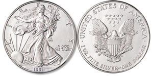 1991 American Eagle Silver Dollar