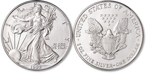 1992 American Eagle Silver Dollar