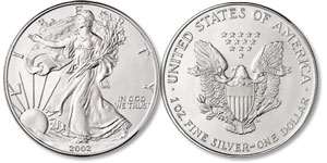 2002 American Eagle Silver Dollar