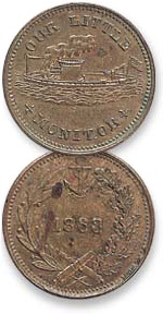 [photo: U.S.S. Monitor token]