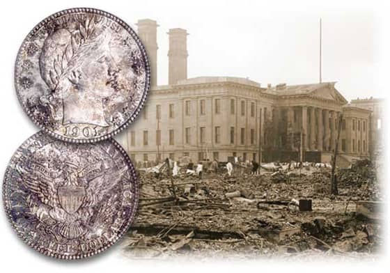The San Francisco Mint after the earthquake of 1906