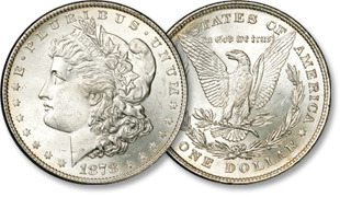 Classic Morgan dollars of 1878-1921 are named for their designer George T. Morgan