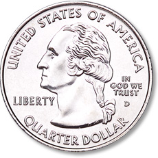 The Washington quarter obverse was modified in 1999 as part of the Statehood quarters program.