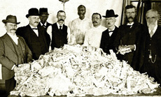 1.6 million dollars worth of destroyed paper currency at the U.S. Treasury